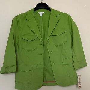 Charter Club Lime Green Women's Blazer